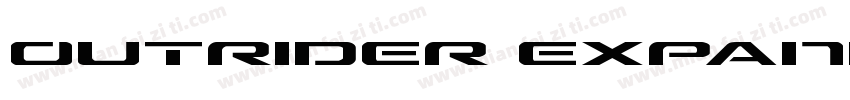 Outrider Expanded Bold Italic Expan字体转换
